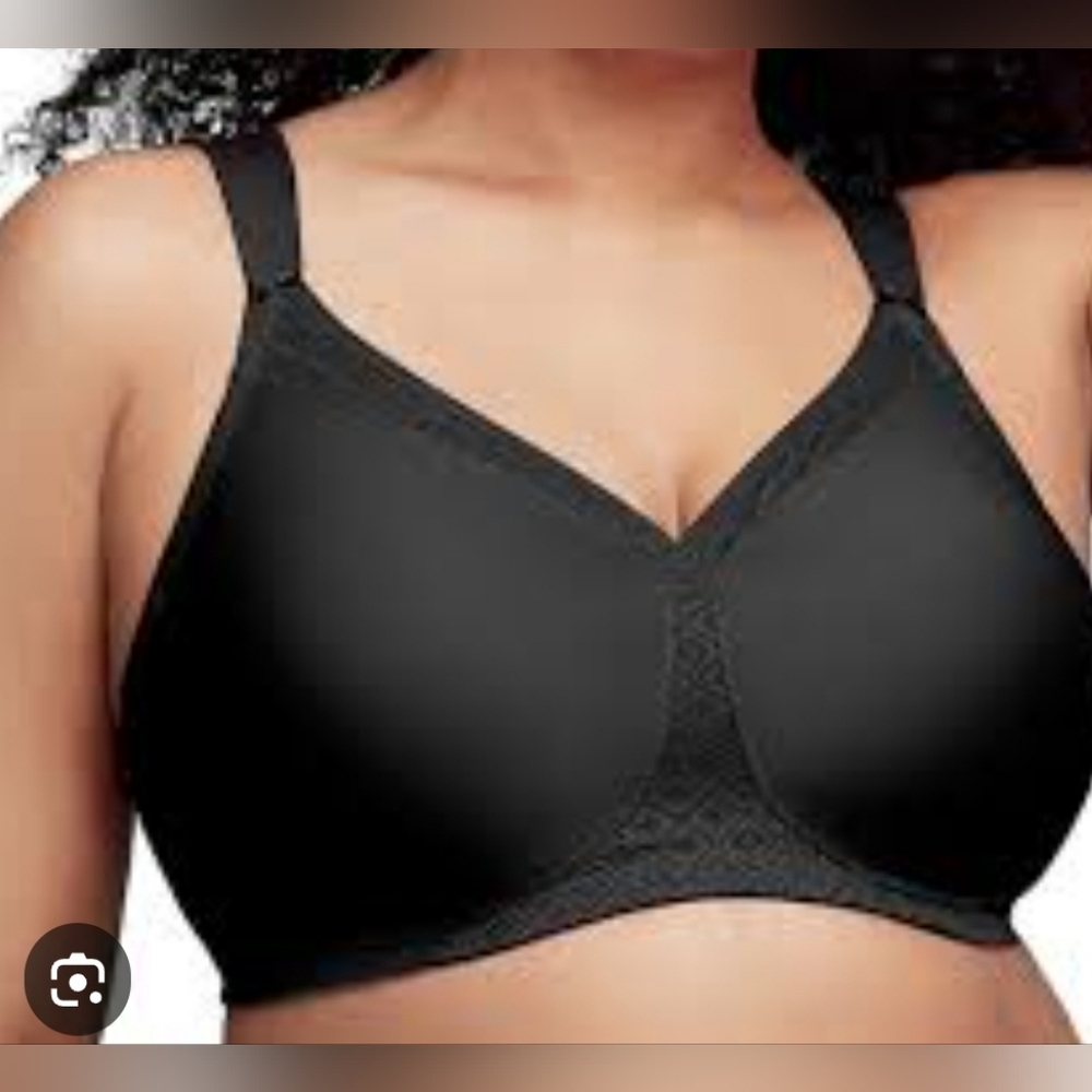 Glamorise Black Full Support Bra